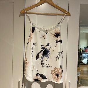 Cute white floral top from Dynamite
